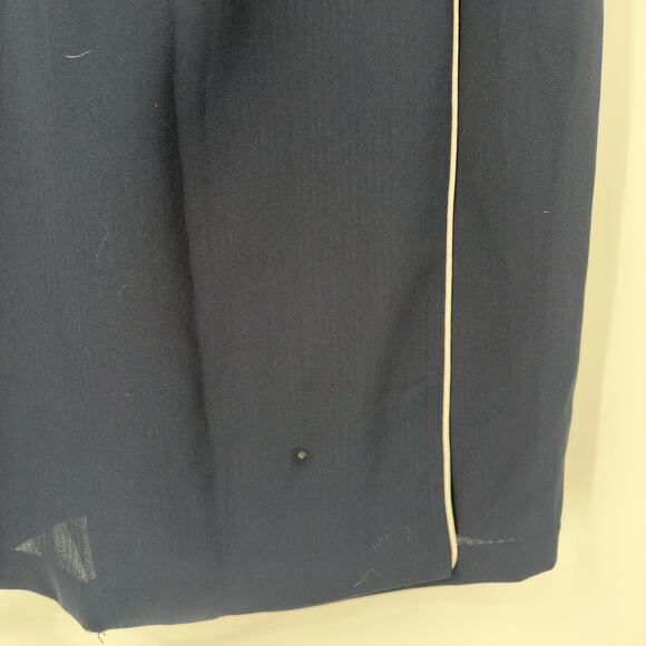 Worthington Vintage Navy & White Wrap Skirt - Size 14 Tall - Picture 6 of 6